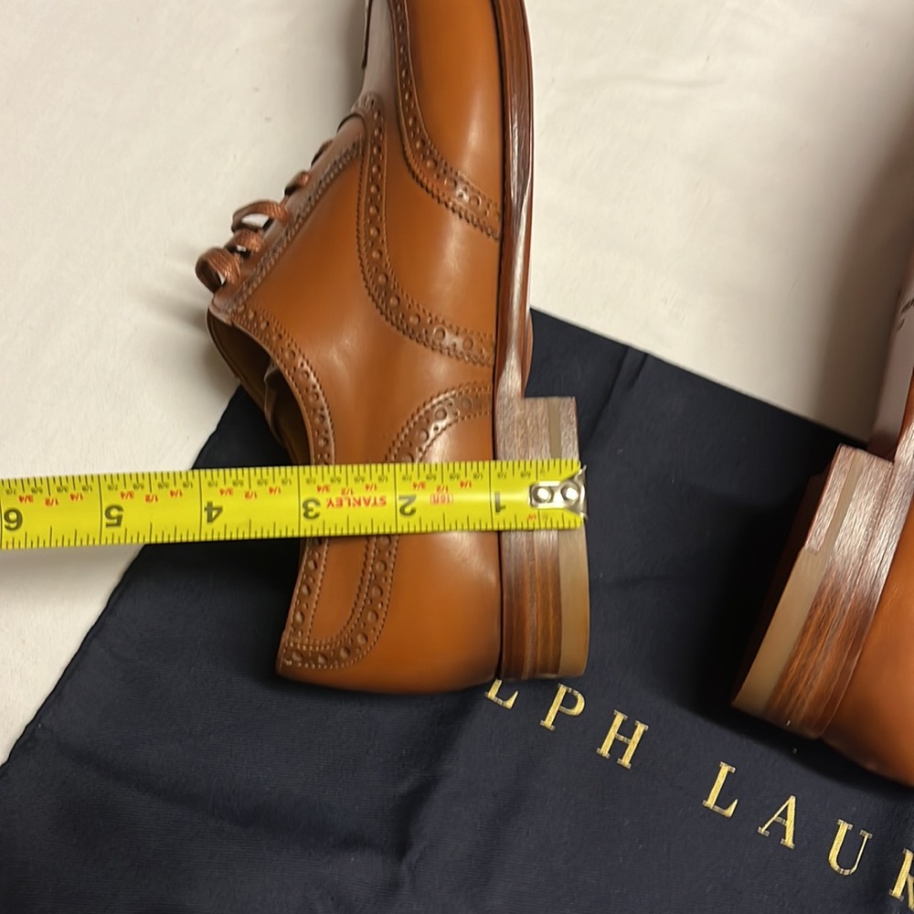 Ralph Lauren Purple Label Sully Lace Up Oxfords Loafers Dress Shoes: 39Bmade. - Picture 9 of 16